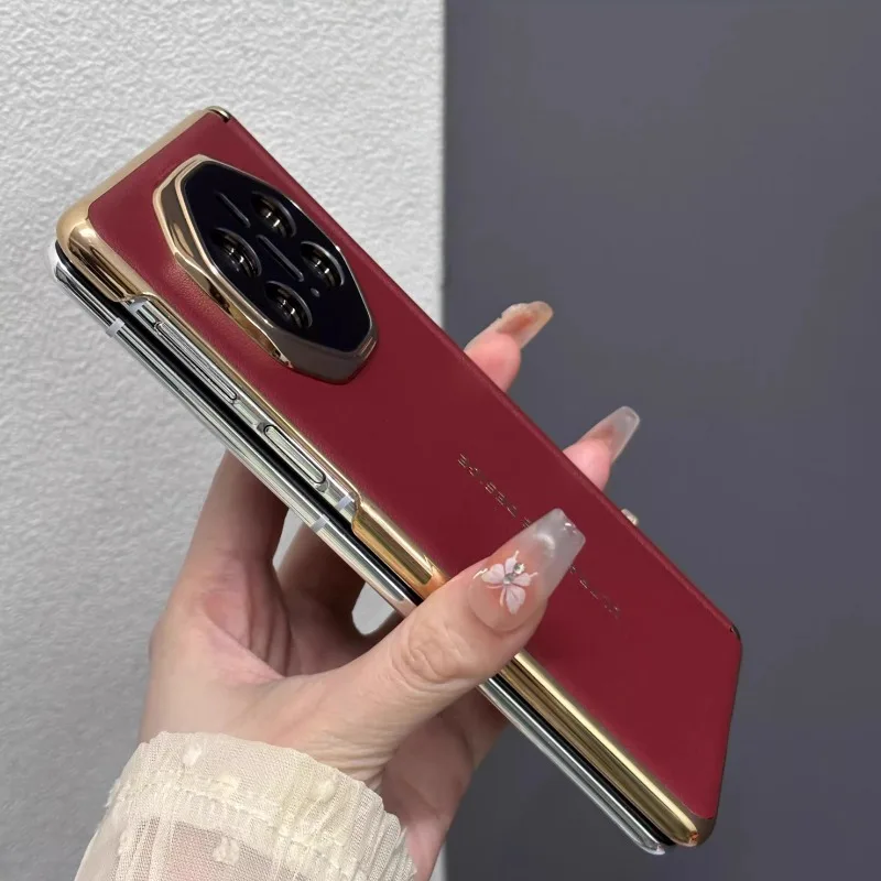 Luxury Leather Shockproof Bumper Case - Folding Business Design