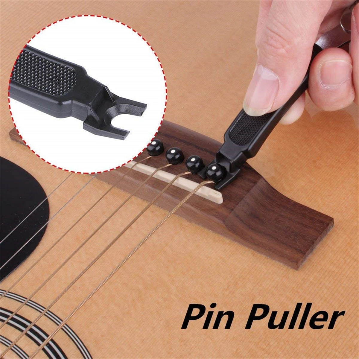 Miwayer Guitar String Winder 3 IN 1 String Peg Winder + String Cutter + Pin Puller Instrument Guitar Maintenance Tool Repair Tool