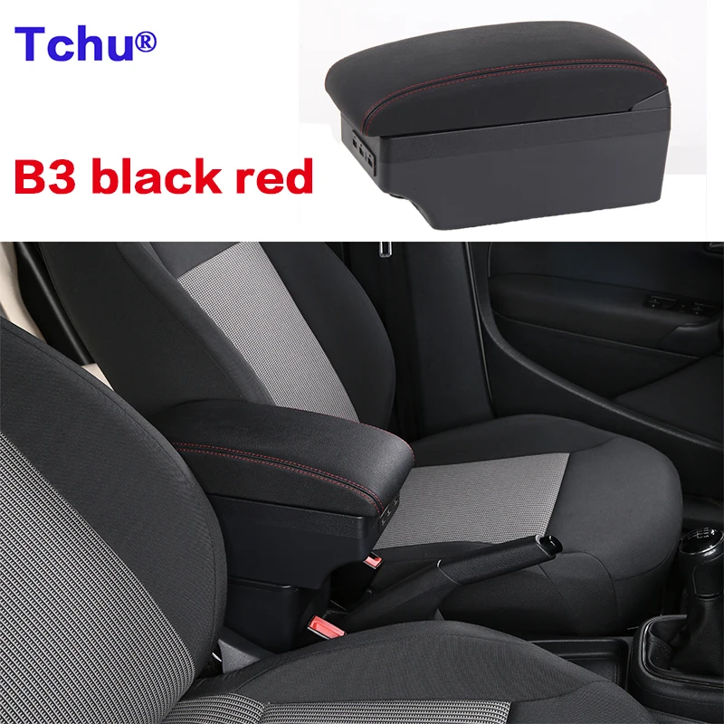 For Renault Clio 4 Armrest Box Renault Captur Clio 3 III IV Accessories Storage Box USB Multifunction clio4 clio3 Armrest box car pedals Interior Parts