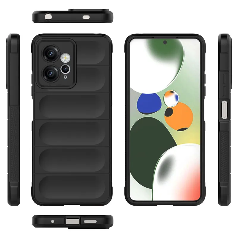 Custodia Per Xiaomi Redmi Note 12 4G Con Cordino - Silicone TPU Morbido Con Motivo Cuore Galvanico - Antiurto, Nero - 3