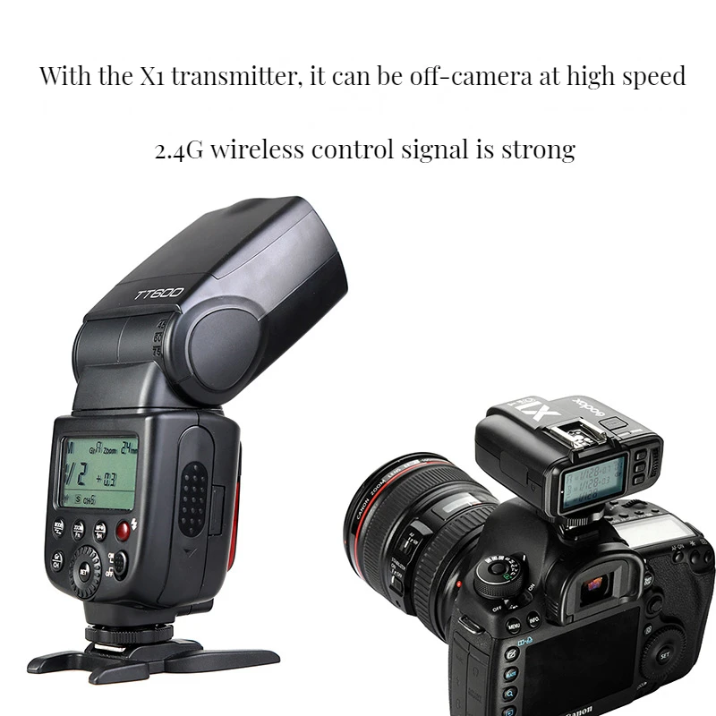 Camera flash Godox TT600 TT600S 2.4G Wireless GN60 Master/Slave For Canon Nikon Sony Pentax Olympus Fujifilm