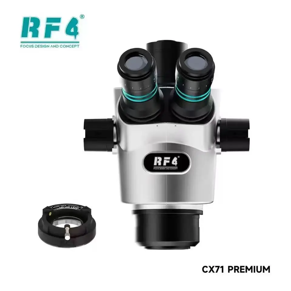 RF4 CX71 이중 피로방지 삼안 현미경 레드 눈부심 방지 고글은 더욱 선명한 디테일과 더 높은 작업 효율성을 제공합니다.