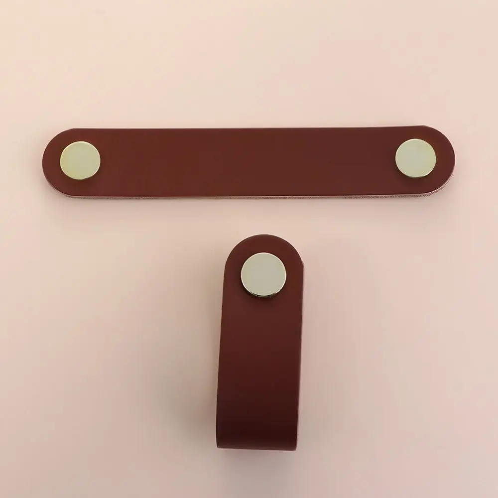 Description Picture 5 of itemFurniture Nordic Hardware Environmentally Kitchen Wardrobe Cabinet Door Pulls Leather Handle Drawer Handle Furniture Knobs