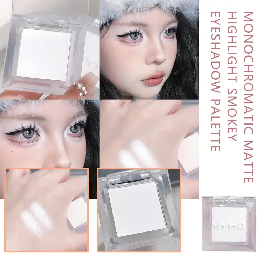 

Monochromatic Matte Highlight Smokey Eyeshadow Palette Fine Colorful, Brightening Eyeshadow Powder Naturally Lasting Dopami F7P2