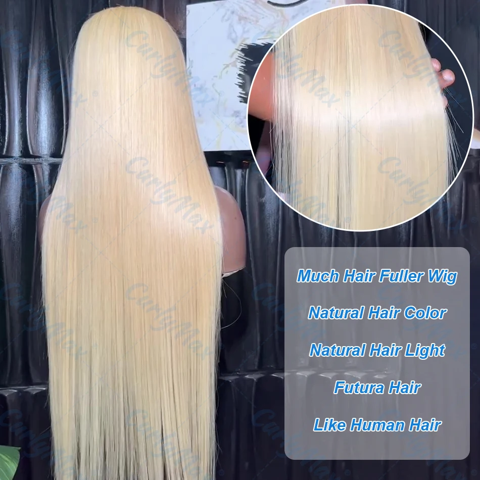 Bone Straight 13x4 13x6 Lace Front Wig 613 Honey Blonde Human Hair Wig Brazilian 30 Incn Color 200% Lace Frontal Wigs For Women