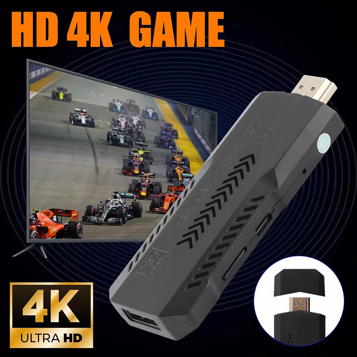 New X2 PRO Retro Game Console 4K HDMI 60FPS 41,000+ Retro Games 128GB TF Card Wireless Controller