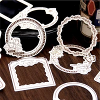 Journal GO 30pcs Flowers Frame Paper Scrapbooking Boarder Photo Paper Collage Card Decor Junk Journal Album DIY Materials 1