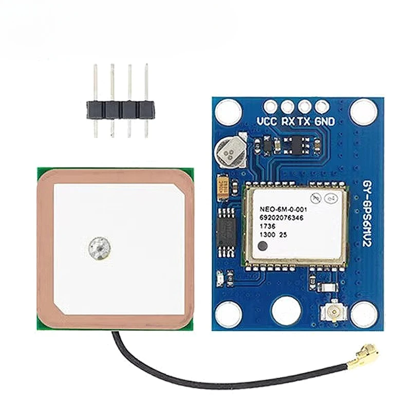 Antenne céramique du module GPS GY-NEO6MV2 NEO-6M, utilisée pour le contrôle de vol APM2.5, posée sur une surface