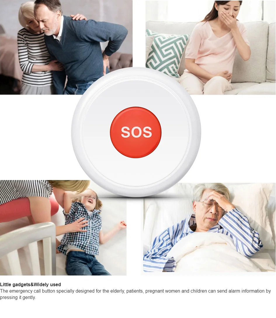 Tuya ZigBee SOS Emergency Butto Elderly Children Alarm Emergency Help Switch Hom