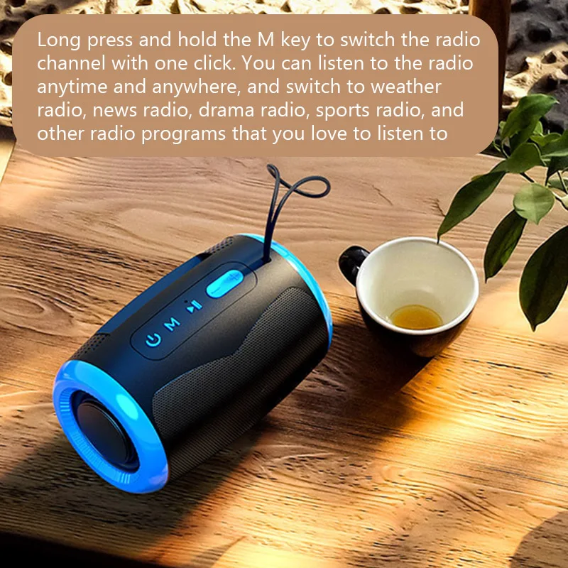 TSN-1 Portable Speaker 5.3 Stereo Bluetooth Waterproof
