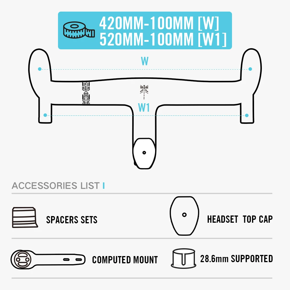 LEXON 一体型　カーボンハンドル　360-380mm 100mm Se36042751223475f961eb8dbf0dd6