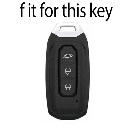 Silicone Rubber Car Key Case Cover for Ford Territory Smart Remote Keyless