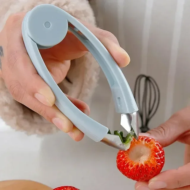 Kitchen Stainless Steel Pineapple Eye Corer Fruit Vegetable Knives Stem Remover Clip Strawberry Huller Peeler Tweezers Gadgets 2