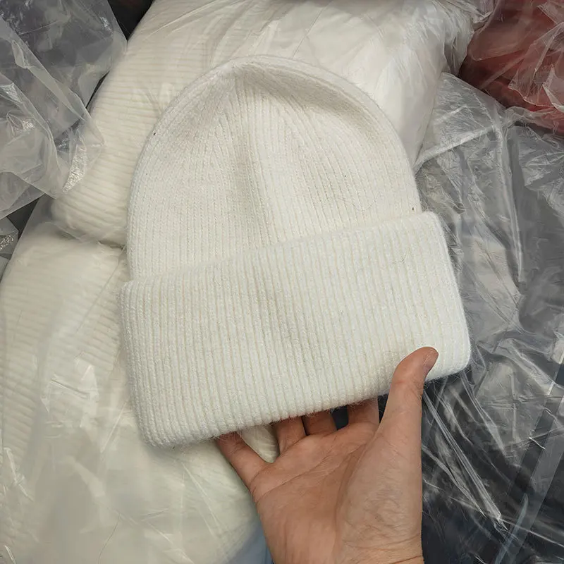 Winter Hüte Für Frauen Männer Unisex Mützen Luxus Kaninchen Fell Thermische Hut Weichen Dicken Warm Halten Casual Motorhaube Baggy Cap Neue – Detail 28