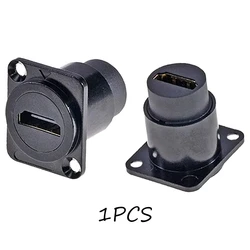 Ultra HD 4K High - Speed HDMI Panel Mount Coupler Adapter (D - Type HDMI2.0 Black)