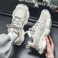 Baskets décontractées pour hommes, nouvelle collection printemps 2026, en maille respirante, style coréen Y2K, polyvalentes, à semelle épaisse, type « Dad Shoes » 3