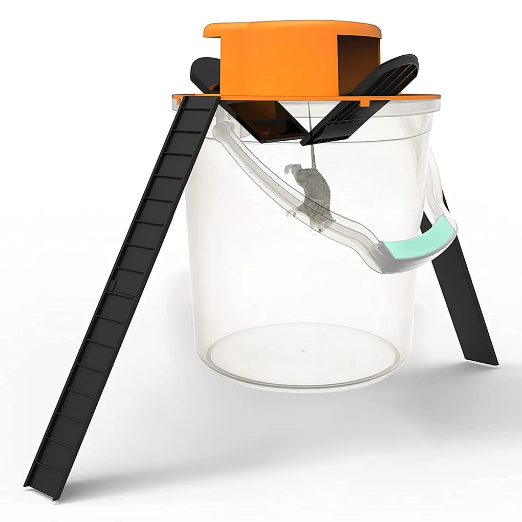 Slide Bucket Lid Rat Trap Auto Reset Mouse Catch Big Capacity