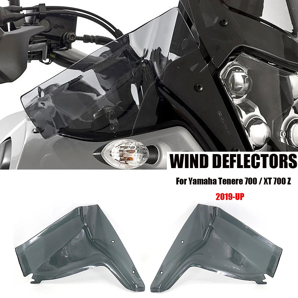 

Motorcycle Side Windshield Windscreen Wind Deflector For YAMAHA TENERE700 TENERE 700 Tenere700 Tenere XT700Z 2019 2020 2021 2022