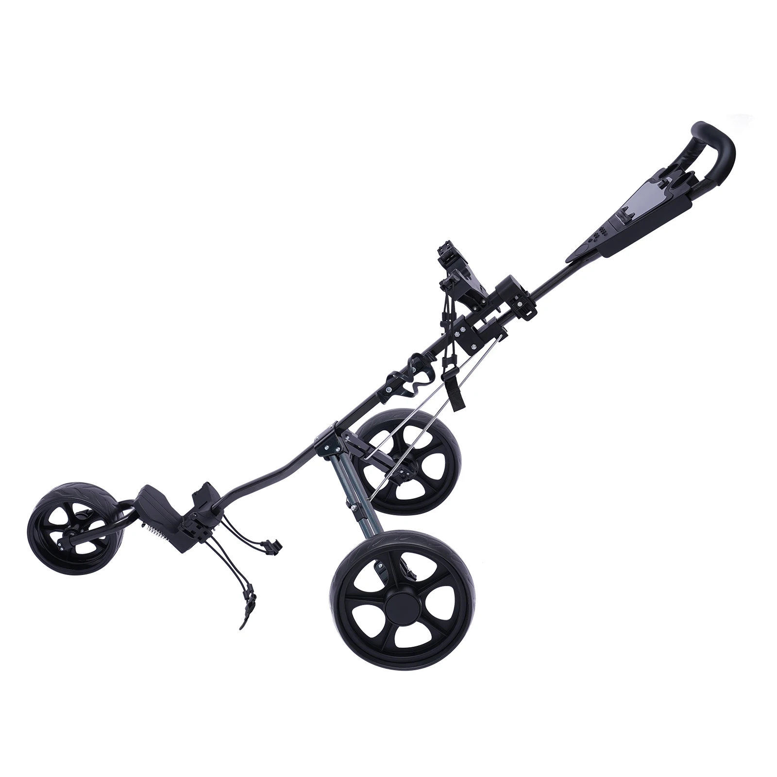 3-wheel Foldable Golf Push Cart Golf Cart Frame Folfing Troller