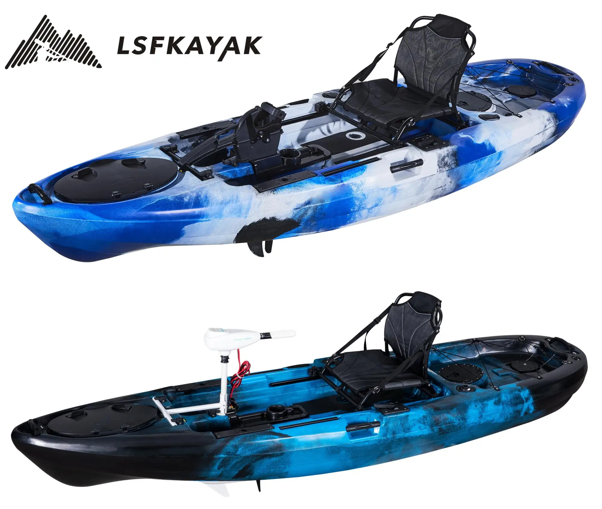 Fishing Kayak Foot Paddle with Electric Motor Kayaks Fishing Pedal