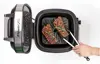 Grill Air Fryer Combo 6 QT 12-in-1 Indoor Slow Cooker, Roast, Bake, 1550-Watts, Stainless Steel Finish (Standard) 2