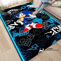 Customized C-Hedgehog Sonic Carpet Living Room Tea Table Cartoon Children's Bedroom Bedhead Mat Anti Slip Game Carpet 1