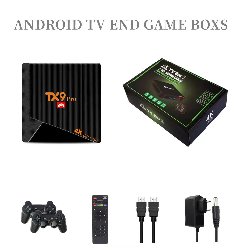 TX9 Pro Android 10.0 Set Top Box 4K HD Dual Brand 2.4G 5.8G WiFi Media Player AIIwinner H313 Smart TV Box With 10000 Games