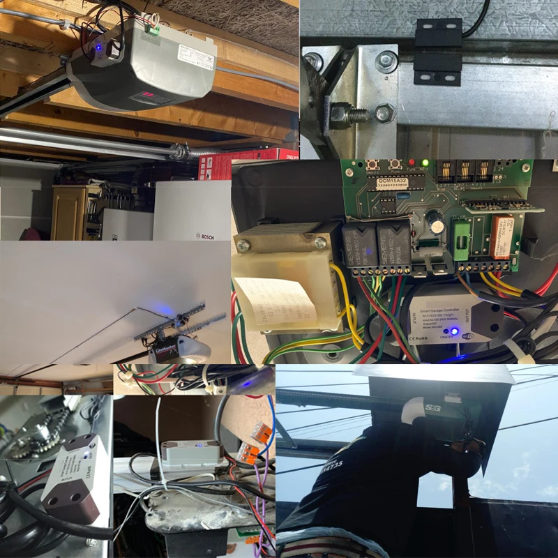 Garage Door Opener WiFi Smart Controller Work With Alexa Echo Google Home SmartLife/Tuya APP Control No Hub Require