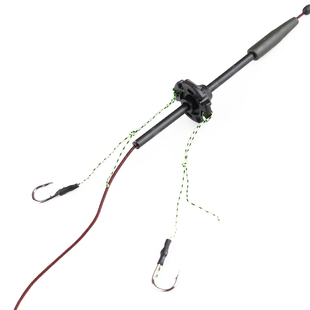FISH KING 30-80g Haken aus hochkohlenstoffhaltigem Stahl mit Widerhaken, Metallfutterkorb, Karpfenköder, Käfig, Schnur, Gruppe, sinkender Kunstköder_voghion.com