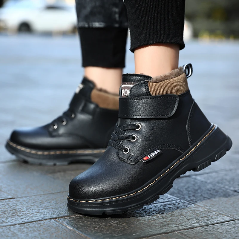 Children Snow Boots Warm Non-slip Shoes For Boys Girls Brand Boots Comfort Baby Plush Fashion Sneakers children boots