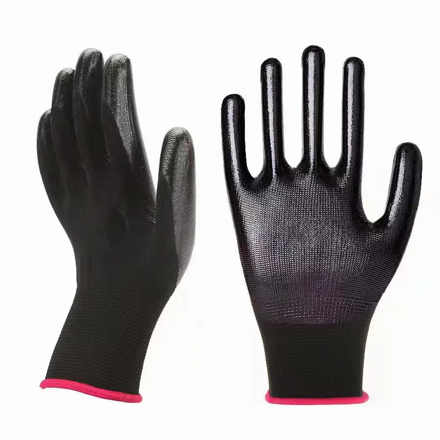 Premium Grip gloves Comfortable Lightweight Nitrile coated Gardening gloves Anti-slip Work gloves for Construction 6