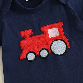 Toddler Boys Dinosaur Print T-Shirt and Shorts Set Cute Animal Graphic Tee with Matching Bottoms Summer Outfit 2-piece Set 2