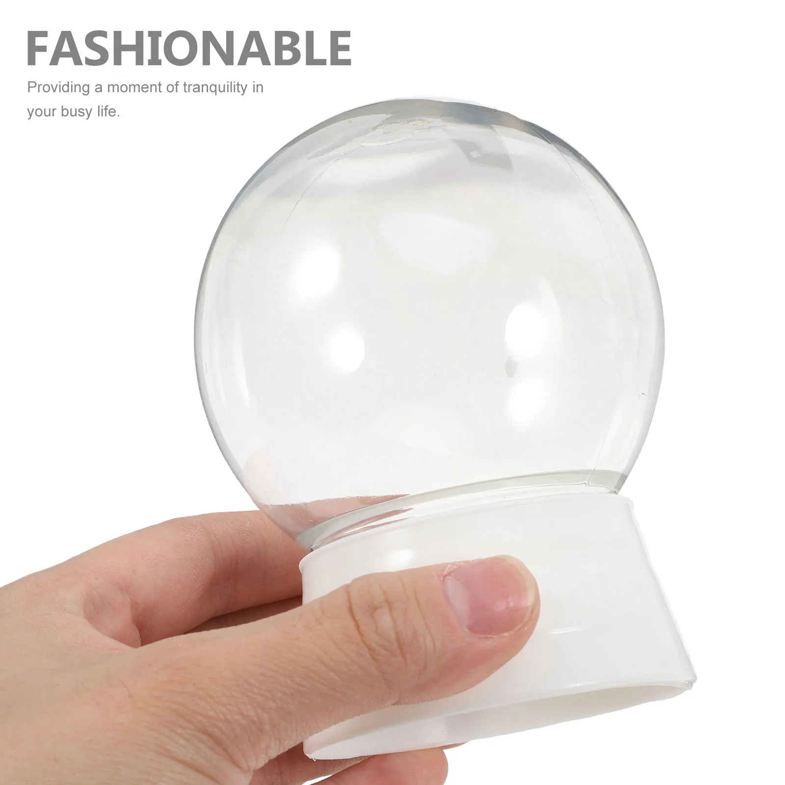 Boule à Neige Vide DIY avec Base Blanche pour Créations