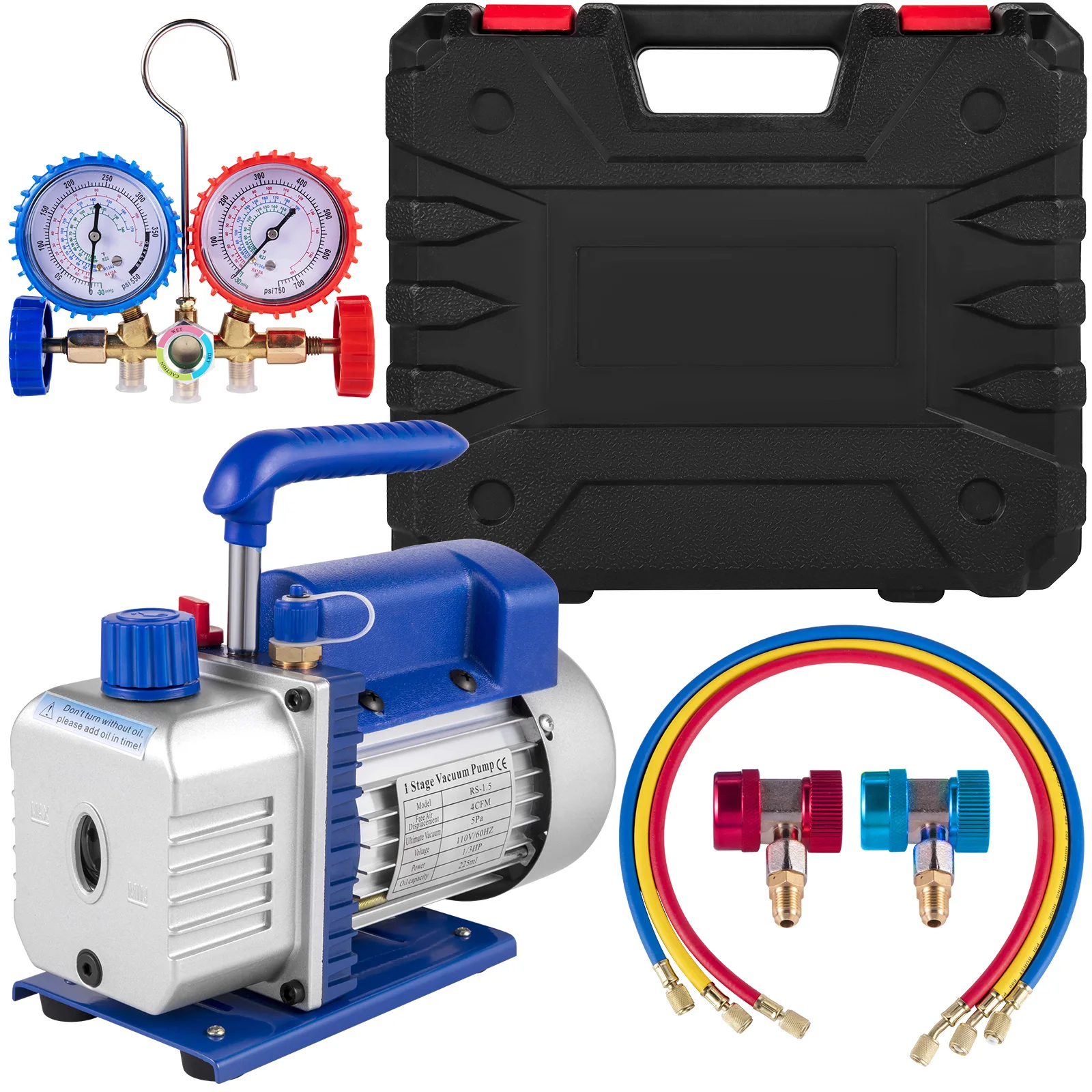 VEVOR вакуумный насос 4CFM 1/4HP Air вакуумный насос