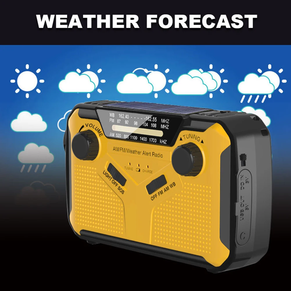 

Special Situation Radio AM/FM Portable Alarm Radio Hand Crank Rechargeable Radio With Reading Lamp Flashlight SOS Radio