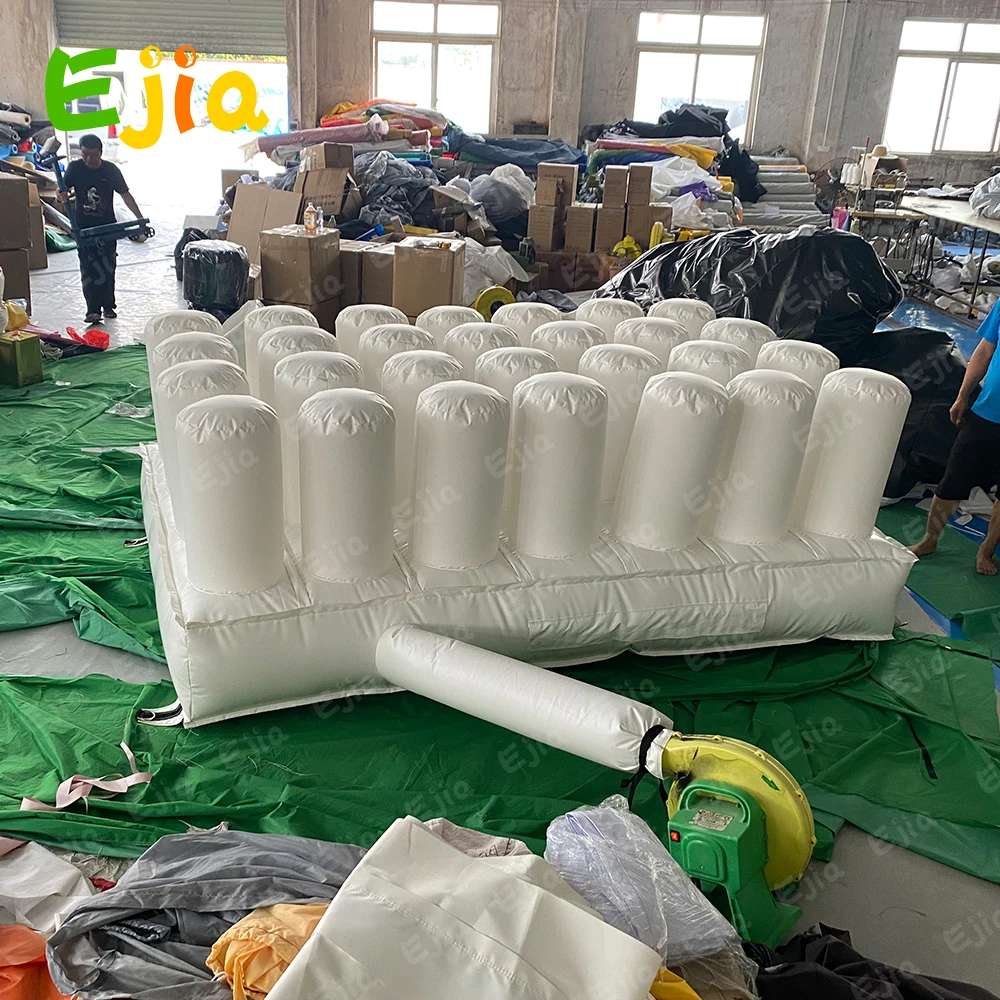Durable and Soft Inflatable Foam Pit Air Bag Landing Ramp Air-pillars Airbag for Trampoline Park or Gymnastics Safety 3