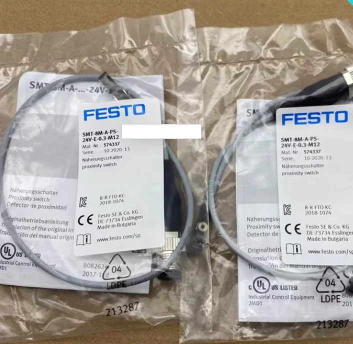 

New Original FESTO SMT magnetic switch SMT-8M-A-PS-24V-E-0, 3-M8D 574334