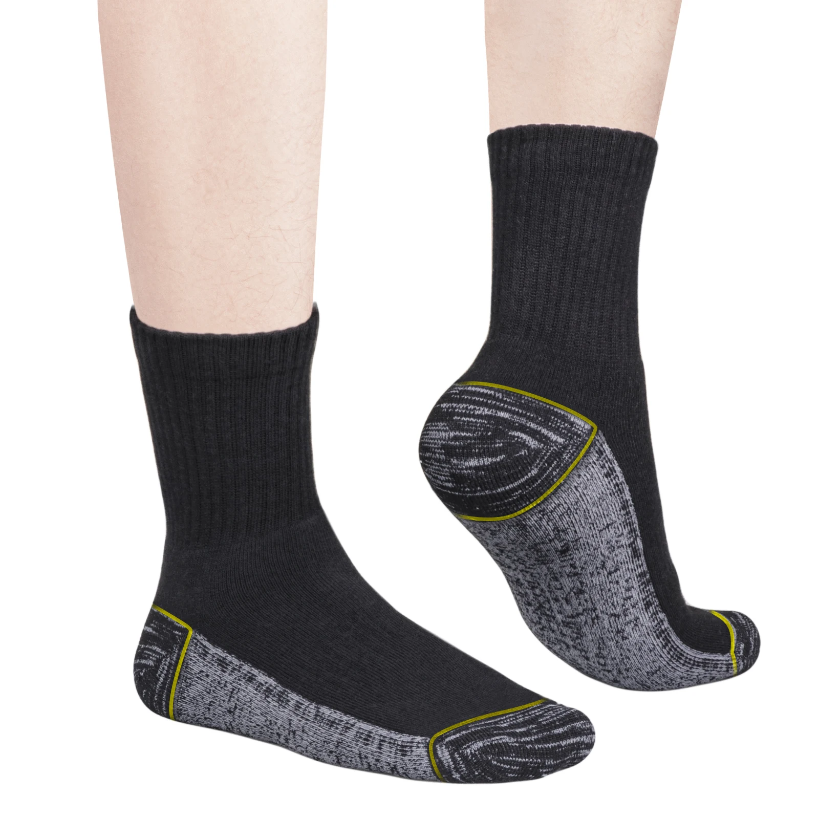 Mens socks UEDGE Mens Moisture Wicking Cotton Athletic Cushioned Crew Socks Outdoor Hiking Sports Socks Men Size 37-46 5 Pairs