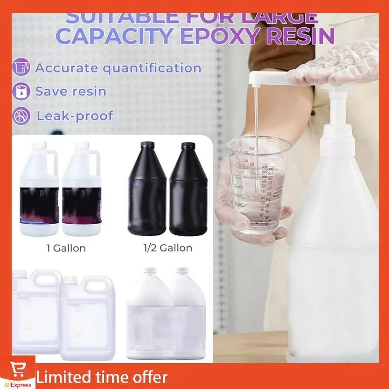 Fresh Upgraded High-Output Gallon Pump Dispenser, 2Pcs Heavy-Duty Leak Proof Large Resin Pump Dispenser