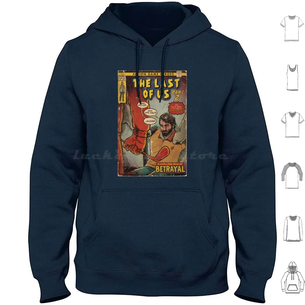 L'Ultimo Degli Stati Uniti 2-Set Fan Art Comic Cover Felpe Con Cappuccio Manica Lunga Fan Art Painted Digital Illustration Adventure Action