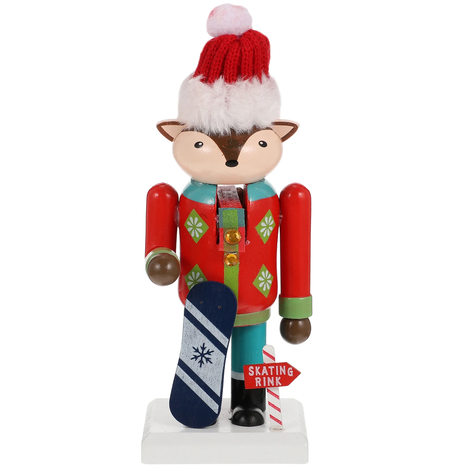 

Animal Nutcracker Small Figures Desktop Figurine Kids Ornament Puppet Cartoon Xmas Decor Baby