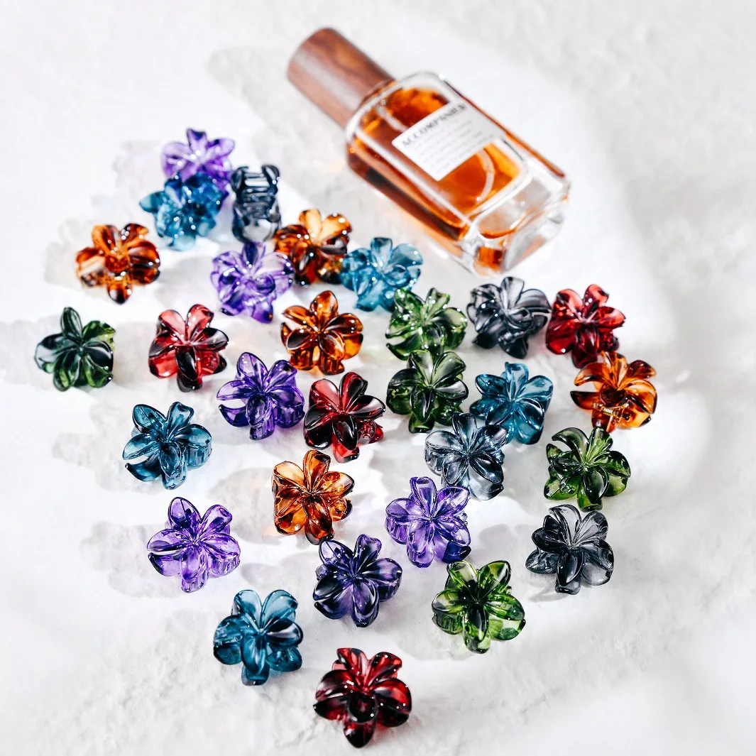 10Pcs Mode Farbe Gemischte Blume Mini Haar Klaue Clip Clamp Haarnadel Haarspange Seite Clip Headwear Haar Zubehör Für Frauen Mädchen