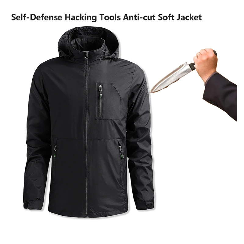 

Stab-Resistant Anti-Cut Soft Stealth Jacket Self-Defense Anti Stab Police Fbi Swat Military Tactics Anti-Hacker Clothes M-8XL