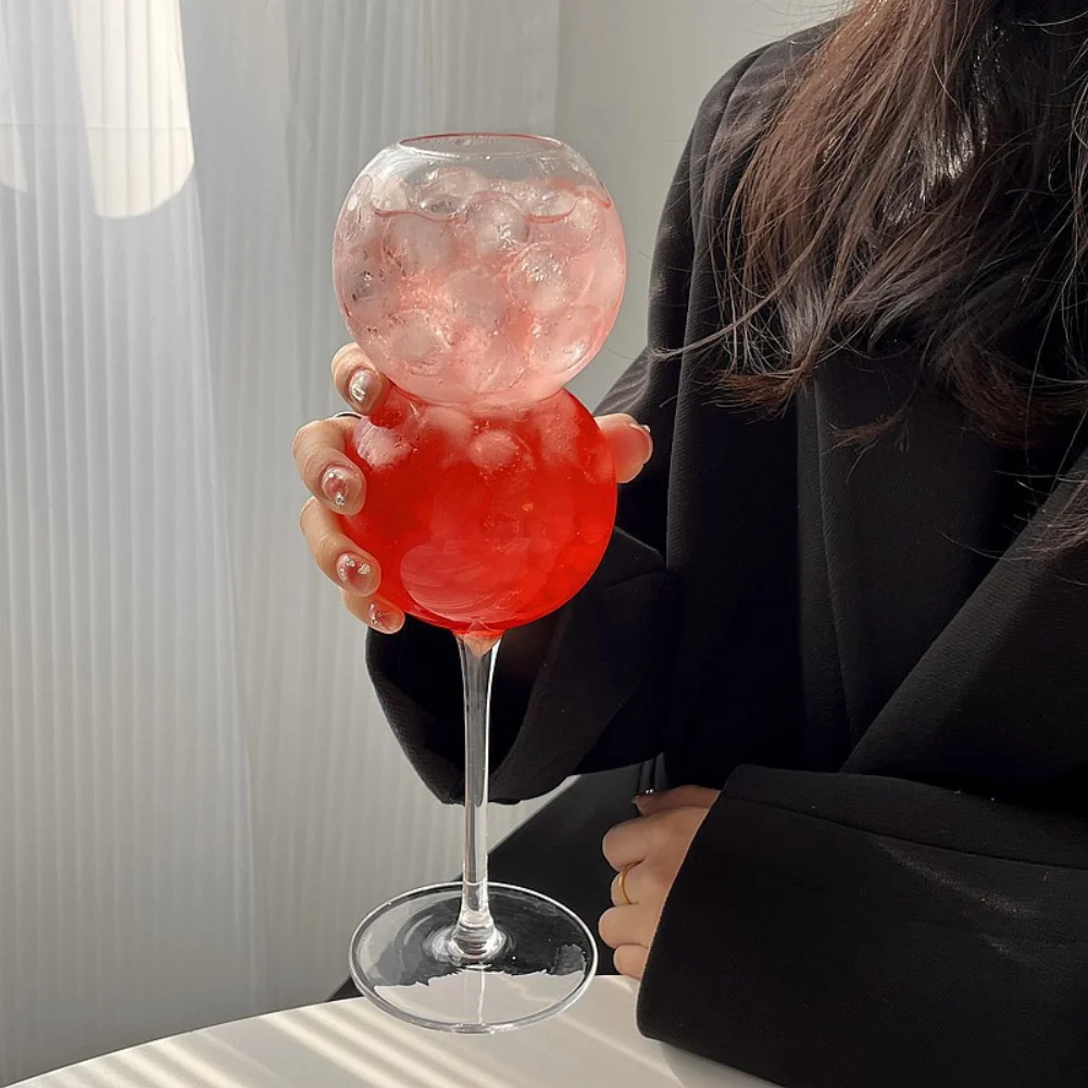 Champagne Glass Creative Ins Style Height Crystal Champagne Glass Cocktail Glass Goblet 3D Rose Valentine Party Sparkling Wine Cup