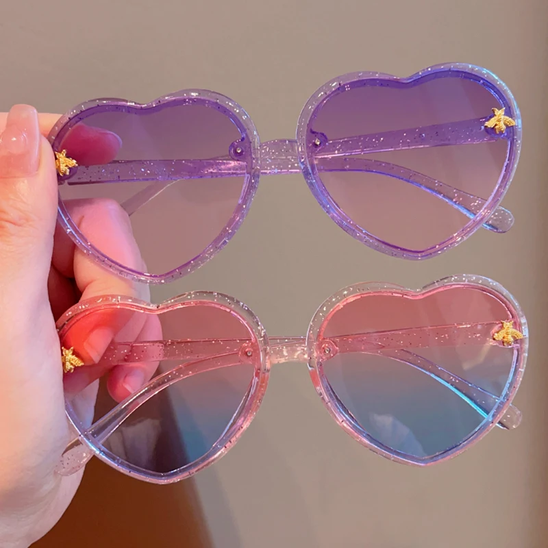 Children Cute Colors Animal Bee UV400 Sunglasses Baby Girls Outdoor Acrylic Sun Protection Sunglasses Kids Sun Glasses