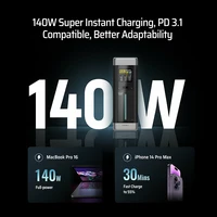 CUKTECH No.20 Power Bank 25000mAh P23 210W Output 3-Port Portable Charger 140W USB C For Macbook iPhone 14 Xiaomi ZMI Camping 2