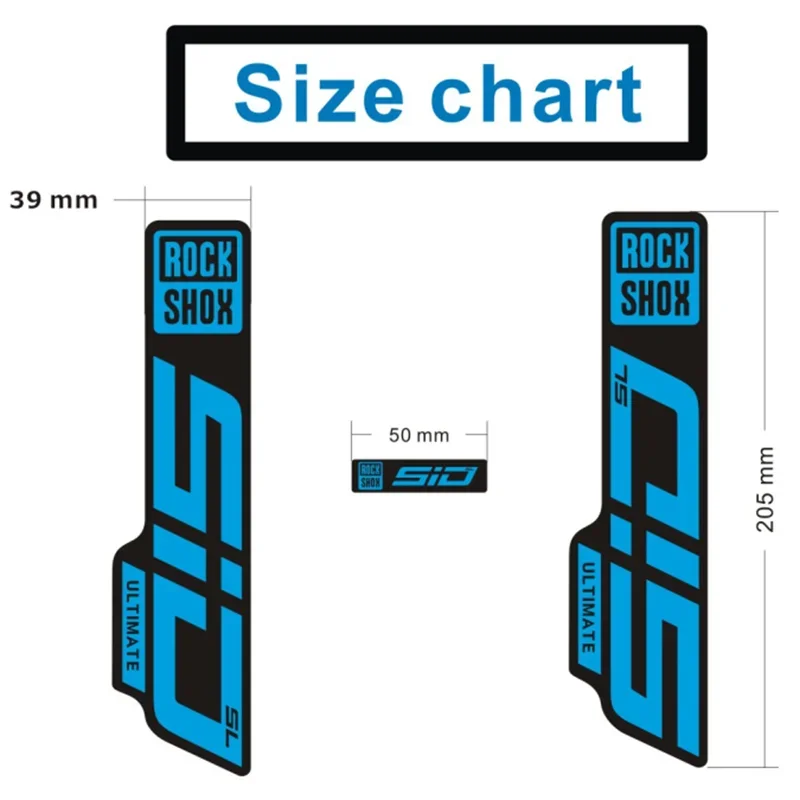 Autocollants Pour Fourche De Vélo Rock Shox Sid Select SL 2020 - Décalcomanies étanches, Design Original