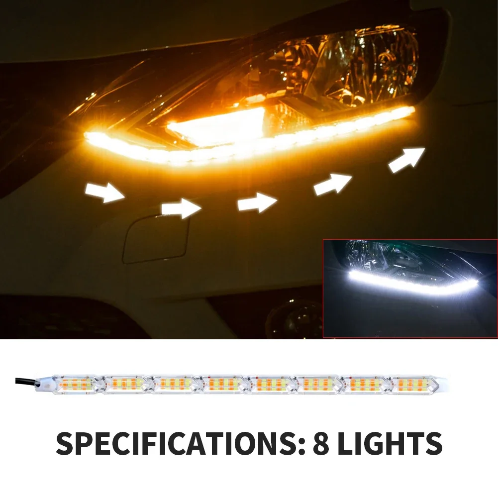 ตัวเลือกสินค้า ไฟหน้า LED ยืดหยุ่นกันน้ำ สีเหลือง สำหรับรถยนต์