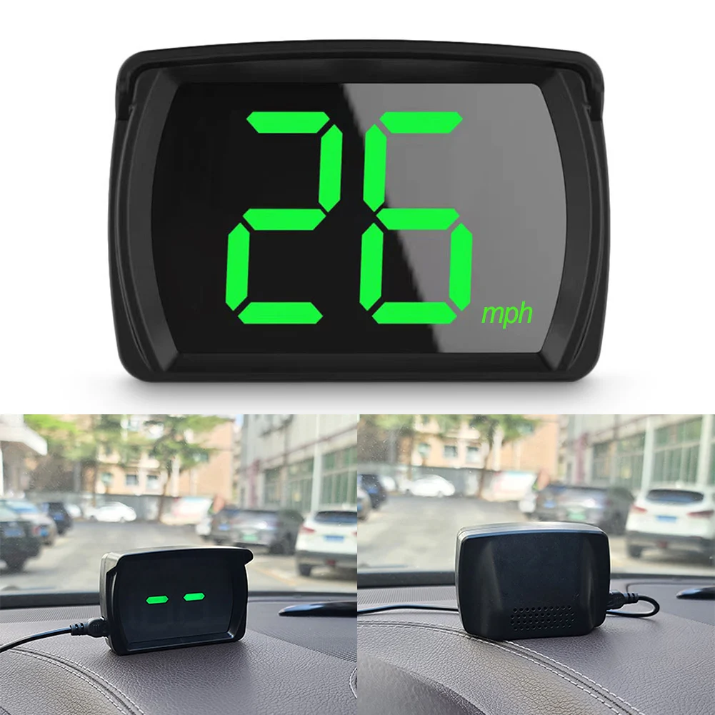 HUD GPS Head Up Display Speedometer Odometer Car Digital Big Font Speed
