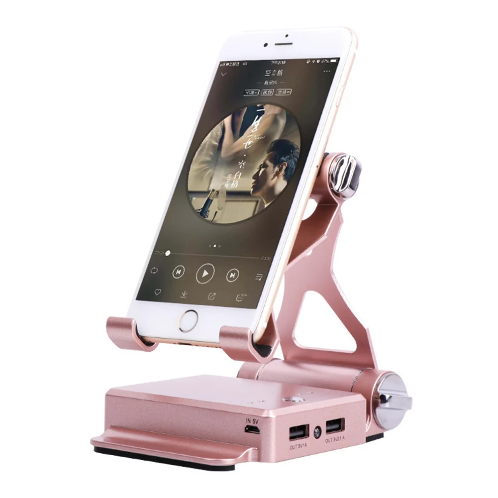 Mobile Phone Stand Holder Charging Portable Powerbank LED Light Multifunction Bracket UY8 |